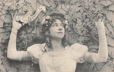 CP BERGERET JE PORTE BONHEUR - LE GUI - 1 COIN PLIÉ - 67470