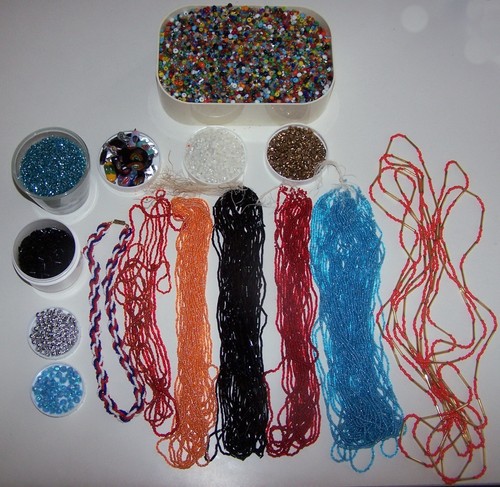 Perles anciennes verre de - verre,
