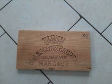  1 estampe bois façade caisse  De Château Malesgot St Exupery  de 31 x 16,5cm