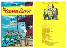 RARE RÉÉDITION DOS JAUNE 1964 LUCKY LUKE N° 12 MORRIS : LES COUSINS DALTON