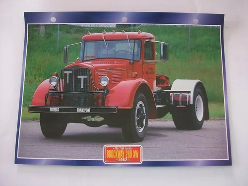 Carte fiche camion tracteur - carte,
