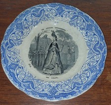 ASSIETTE CREIL ET MONTEREAU LES ANIMAUX INTELLIGENTS UNE GIRAFE