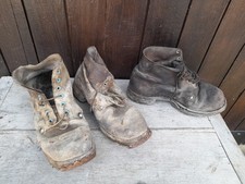 Lot Brodequins Poilu Tranchée Argonne Grenier ww1