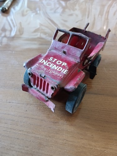 Voiture tôle pompier - tôle,