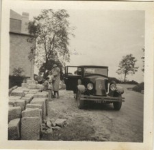 PHOTO ANCIENNE - VINTAGE SNAPSHOT - VOITURE RENAULT MONASTELLA - OLD CAR 1928 1