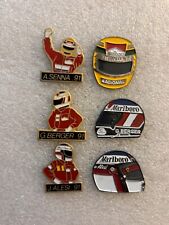 lot x 6 pin's F1 jean Alesi