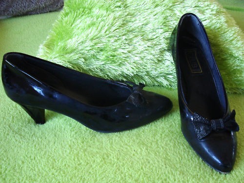 Chaussure escarpin tout cuir - chaussure,