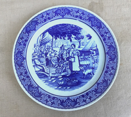 Plat ancien signé delft - plat,