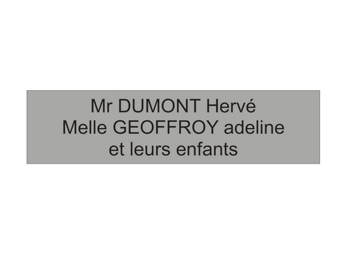 Plaque etiquette boite - etiquette,