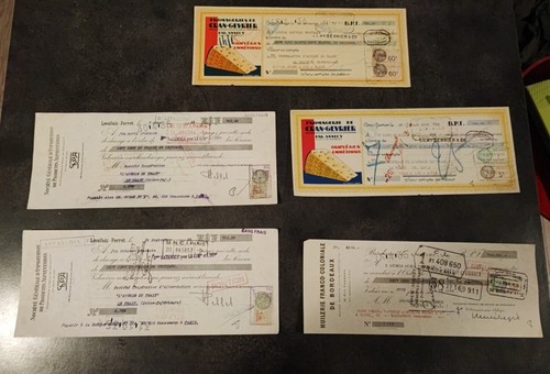 Lot timbres fiscaux - de, 5