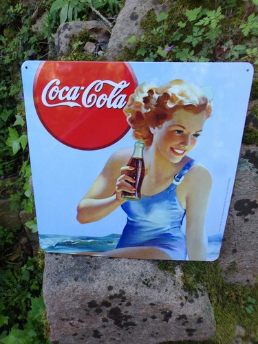 Coca cola plaque metal 30 - coca-cola,
