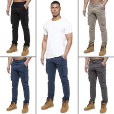Enzo Jeans Hommes Cargo Combat