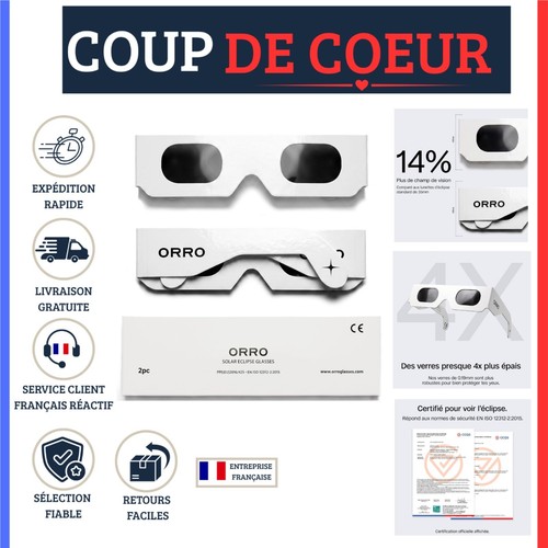Lunettes éclipse solaire - , orro