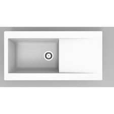 Evier - Résine - Blanc - A encastrer - STRADOUR - Lierra