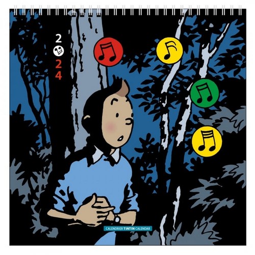 Calendrier mural 2024 - , tintin