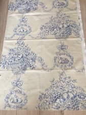 Coupon vintage tissu ameublement Romanex "Lyster" : 3 morceaux ( D58 )