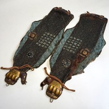 Ancienne armure de chaîne japonaise KOTE garde bras samouraï yoroi rare 64...