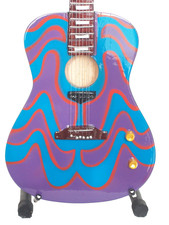 Guitare miniature acoustique Gibson psychédélic John Lennon Beatles