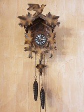 coucou foret noire Ancien Horloge Bois Mouvement Mécanique Regula 25/72 Germany