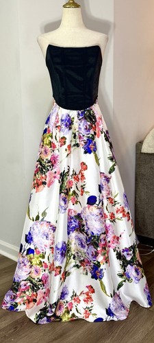 90s y2k formal maxi skirt - sz,