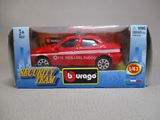 LE6534 BURAGO SECURITY TEAM 18-300105 1/43 1:43 Voiture Pompiers Alfa Romeo 156 