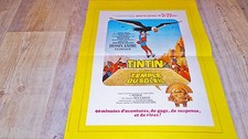TINTIN et le temple du soleil !  affiche cinema animation , bd dessin 