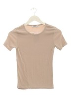 STRADIVARIUS Chemise côtelée Dames Haut T EU 36 crème style décontracté