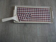 VILLEROY & BOCH  Mettlach modèle Economic plat à cake + pelle à gâteaux