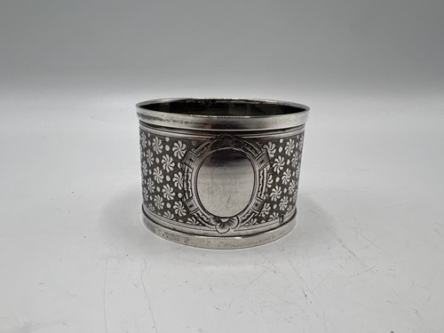 Rond serviette argent - de, en
