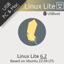 CLÉ USB LINUX LITE OS 6.2 [ BASE UBUNTU ] BOOTABLE DRIVE LIVE & INSTALL