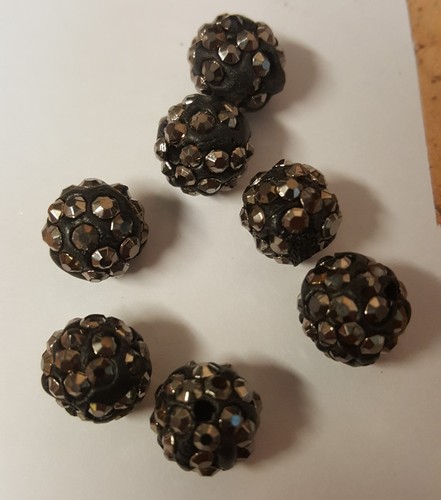 Perles rondes strass - ,