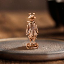 Figurine de grenouille décorative en laiton à collectionner, statue de