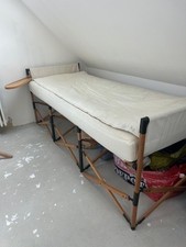 LIT DE CAMP PLIANT EN TECK LUXE