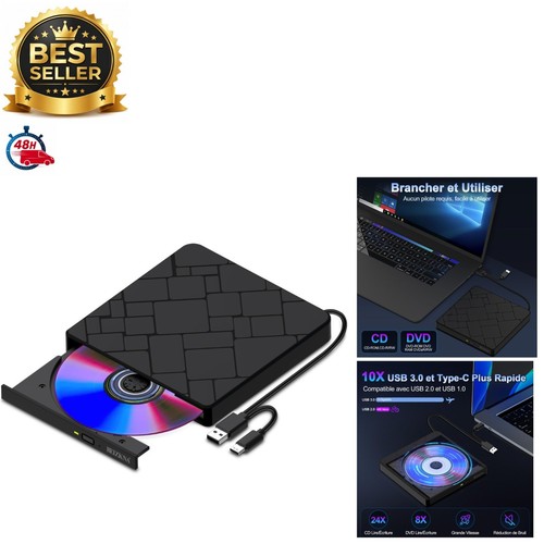 Lecteur dvd externe usb - cd,