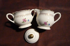 Pot à lait et sucrier Digoin Sarreguemines "Lilitia", French vintage