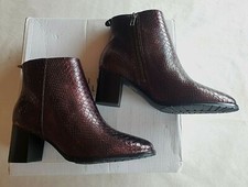 Bottines prune anaconda neuves marque Lundi Bleu modèle Quentin taille 38 (pa)