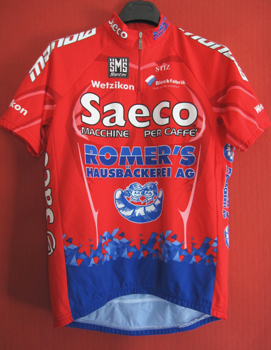 Maillot cycliste saeco - cycliste,