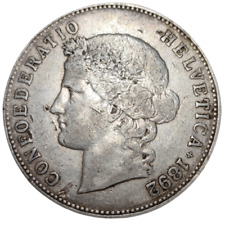 Confédération Helvétique, 5 francs 1892 Berne - 24923