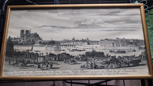 Gravure ancienne paris - ancienne,
