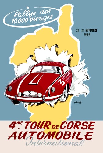 Rallye tour corse 1959 - tour,