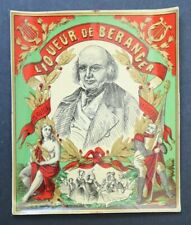 Ancienne étiquette boisson LIQUEUR DE BERANGER Les gueux la Lisette old label