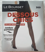 Collant résistant satiné, bleu marine, 30D, LE BOURGET - Dessous Chics