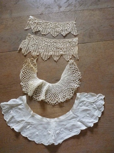 Lot cols anciens taille - de,