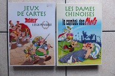 LOT DE 2 JEUX DE SOCIÉTÉ :ASTERIX . ATLAS.JEUX DE CARTES ET LES DAMES CHINOISES