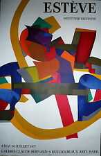 Maurice Esteve affiche lithographie Mourlot art abstrait abstraction abstract