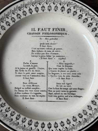 Assiette parlante montereau - assiette,
