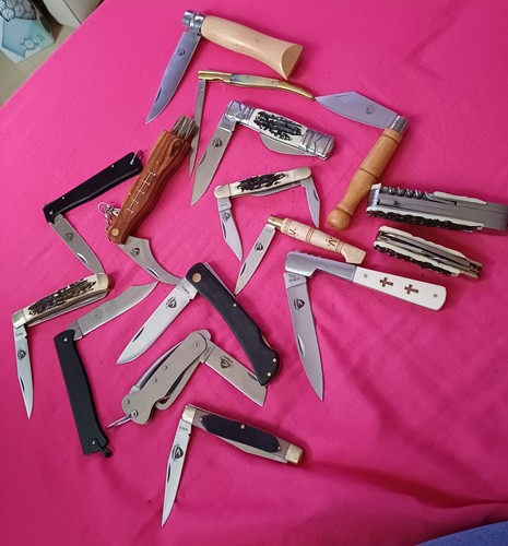 Lot couteaux pliants - , poche