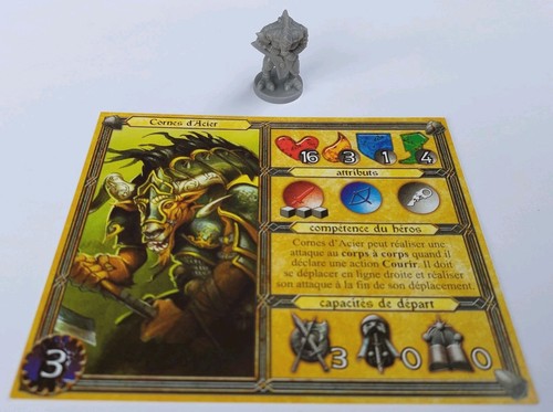 Figurine corne acier - figurine, d'acier