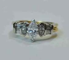 Bague de mariage style art
