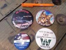 Lot de 4 badges arme chasse